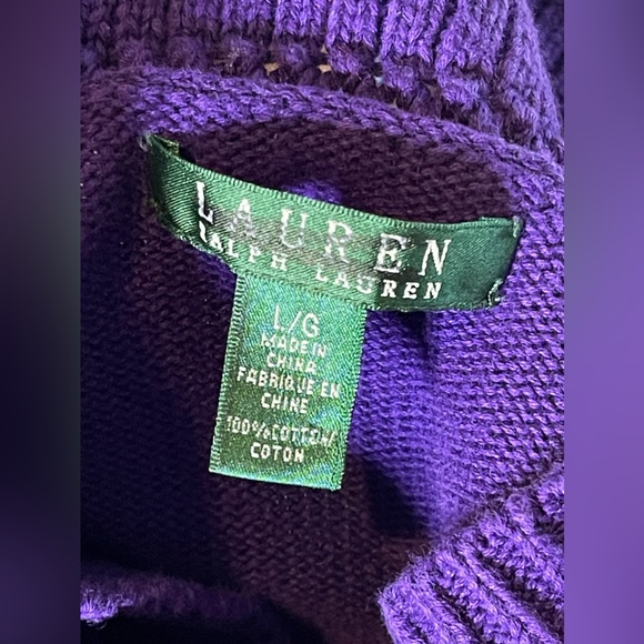 Vintage Ralph Lauren Sweater Cardigan Sz L - Picture 5 of 7